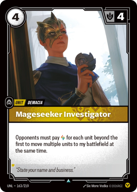 Mageseeker Investigator — Unleashed #163, art by Six More Vodka
