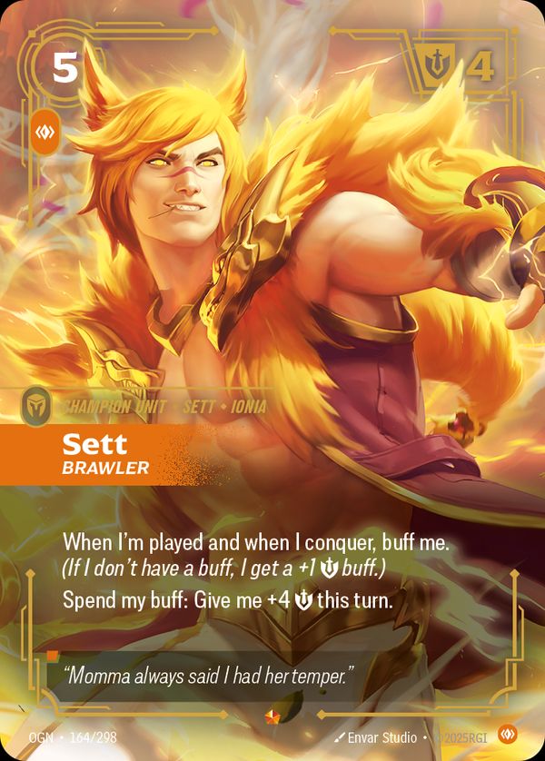 Sett, Brawler — Riftbound card