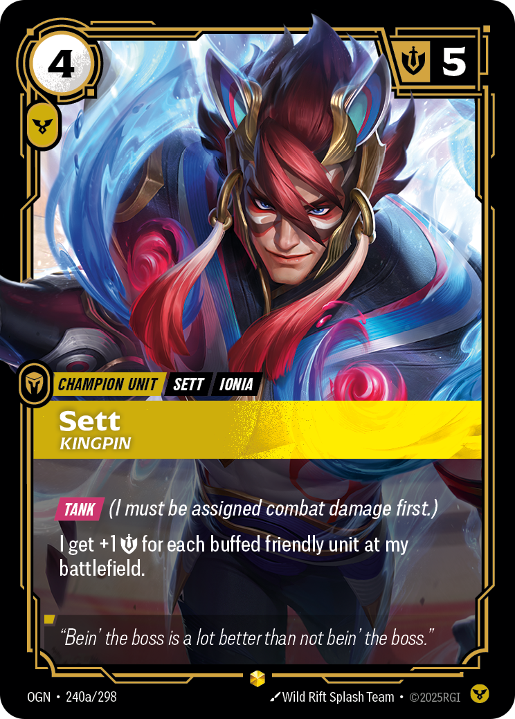 Sett, Kingpin