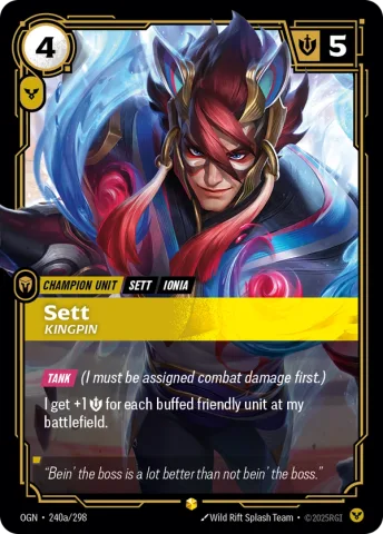 Sett, Kingpin · Alternate art · OGN-240a/298