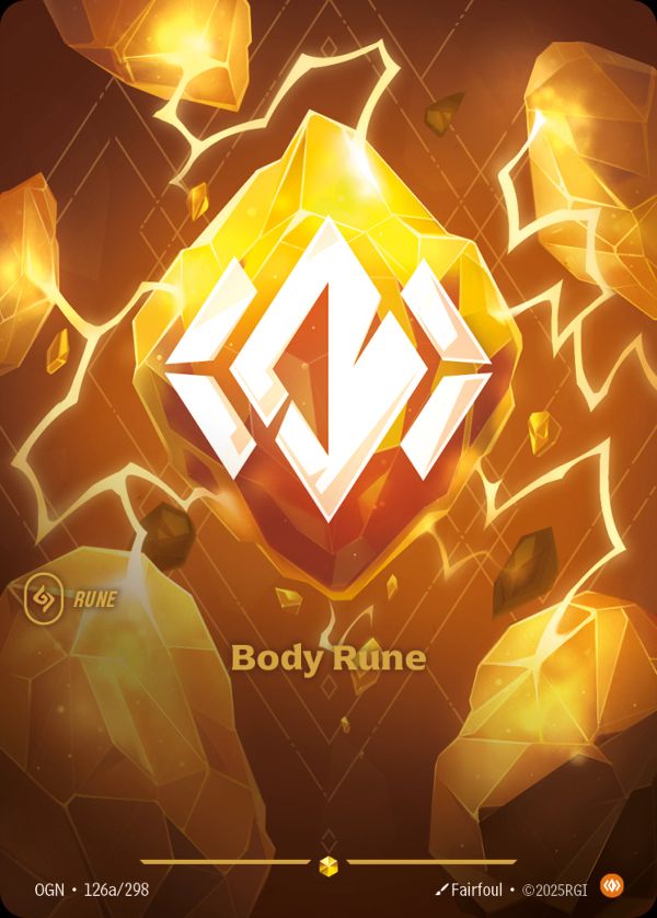 Body Rune (Alternate Art) — Riftbound card