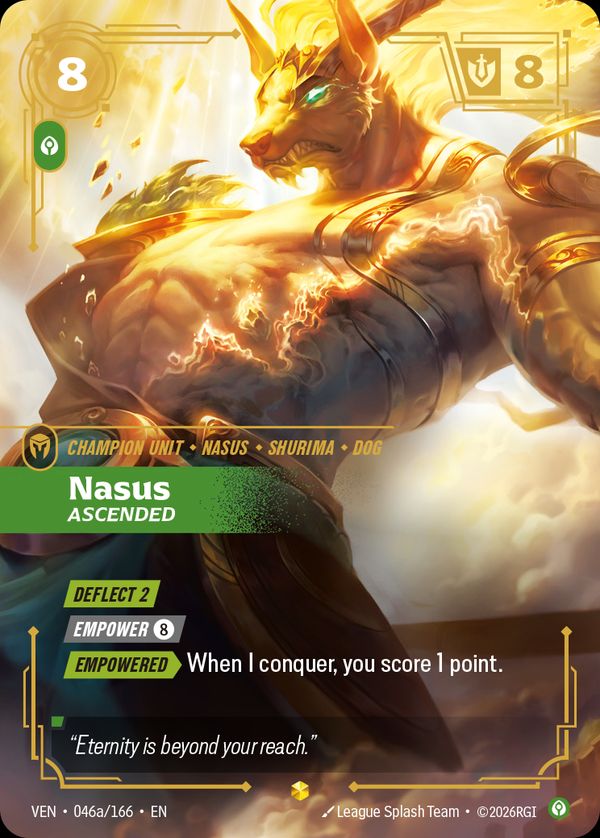 Nasus, Ascended (Alternate Art) — Riftbound card