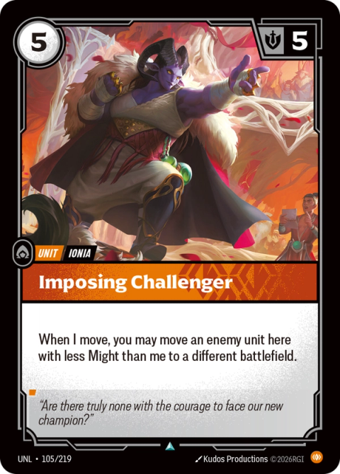 Imposing Challenger — Unleashed #105, art by Kudos Productions