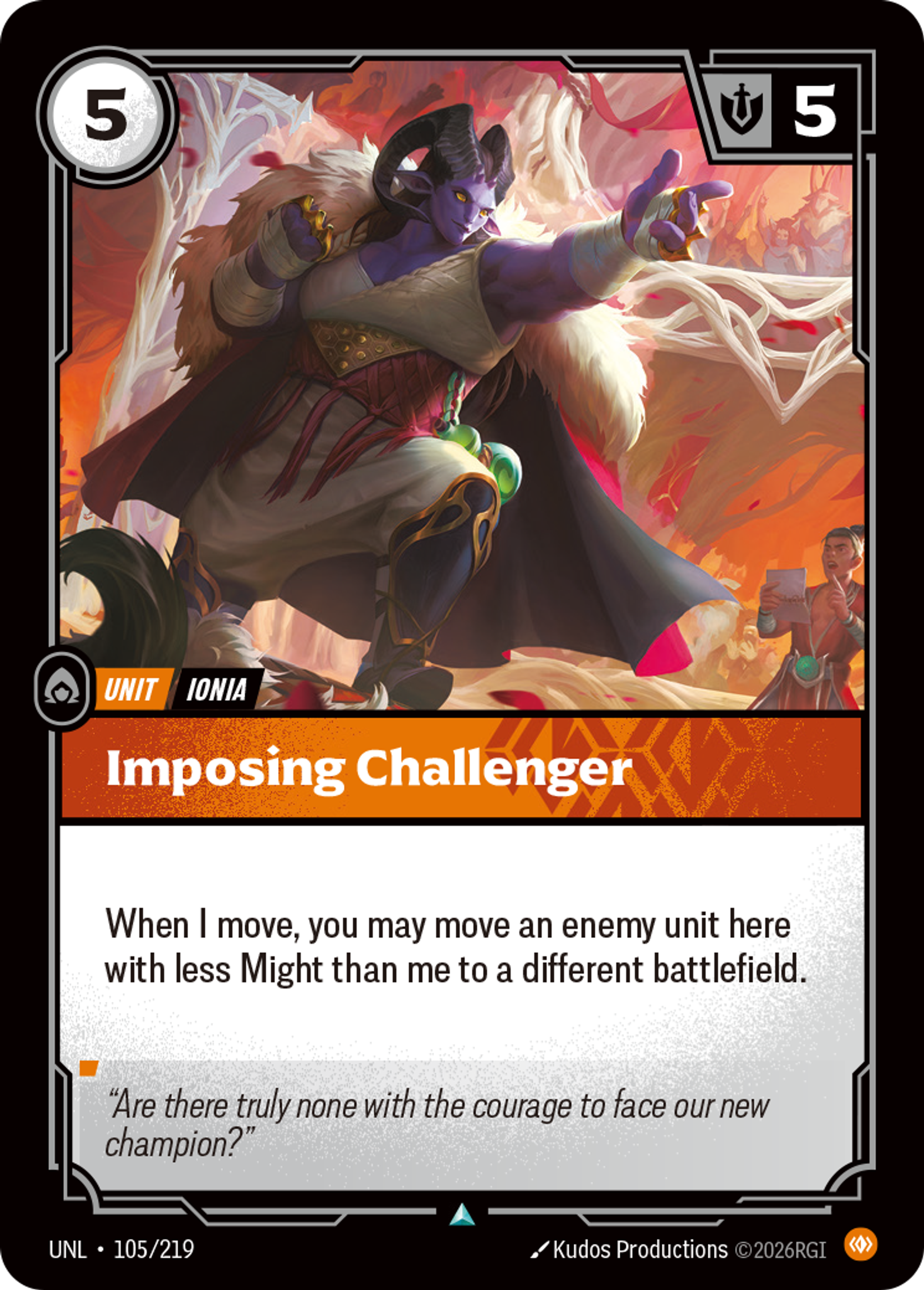 Imposing Challenger