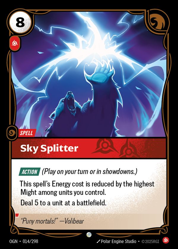 Sky Splitter — Riftbound card