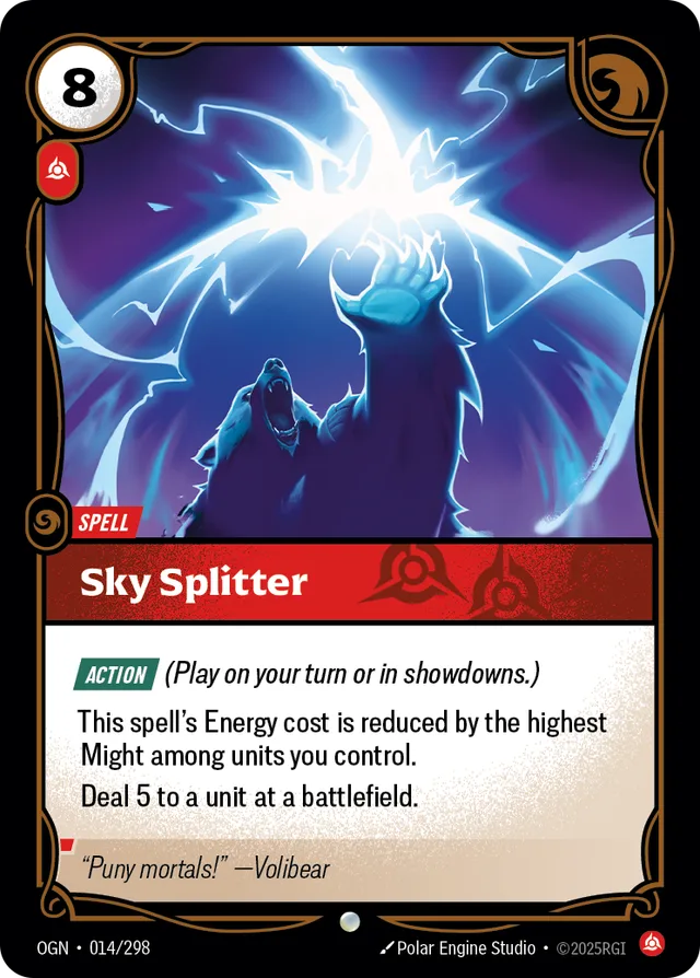 Sky Splitter Riftbound card (OGN-014/298)