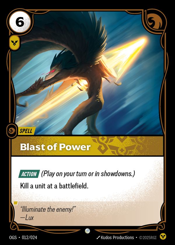 Blast of Power — Riftbound card