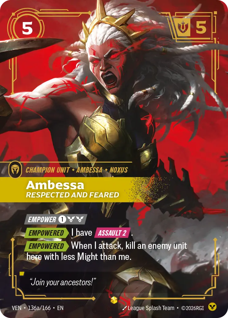 Ambessa, Respected and Feared (Alternate Art)