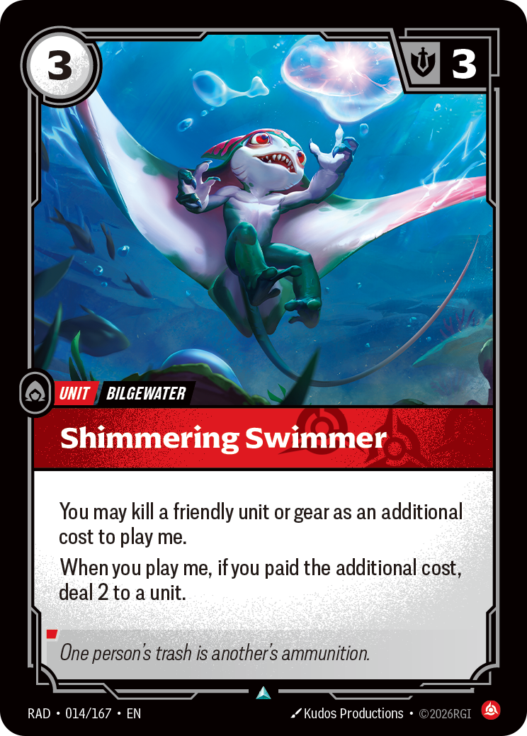 Shimmering Swimmer — Riftbound card RAD 014