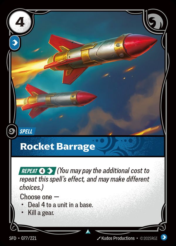 Rocket Barrage — Riftbound card