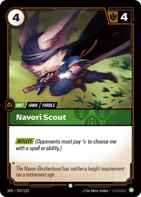 Navori Scout SFD-037 영어판 카드 이미지
