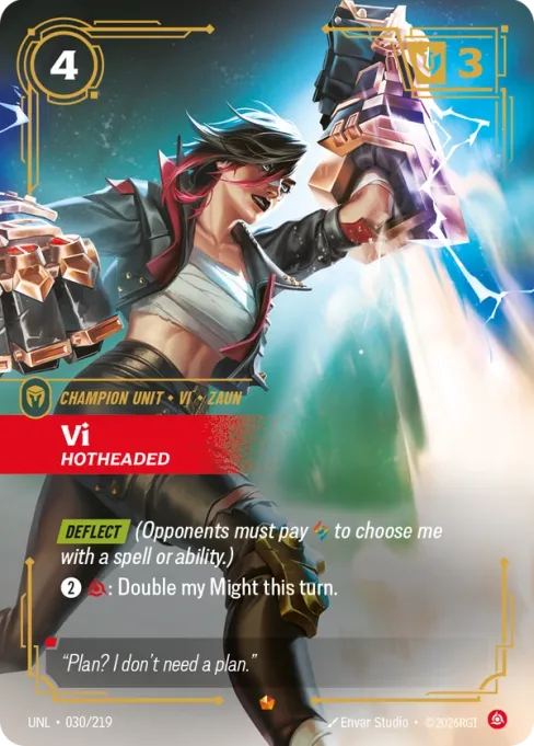 Vi, Hotheaded, UNL-030/219