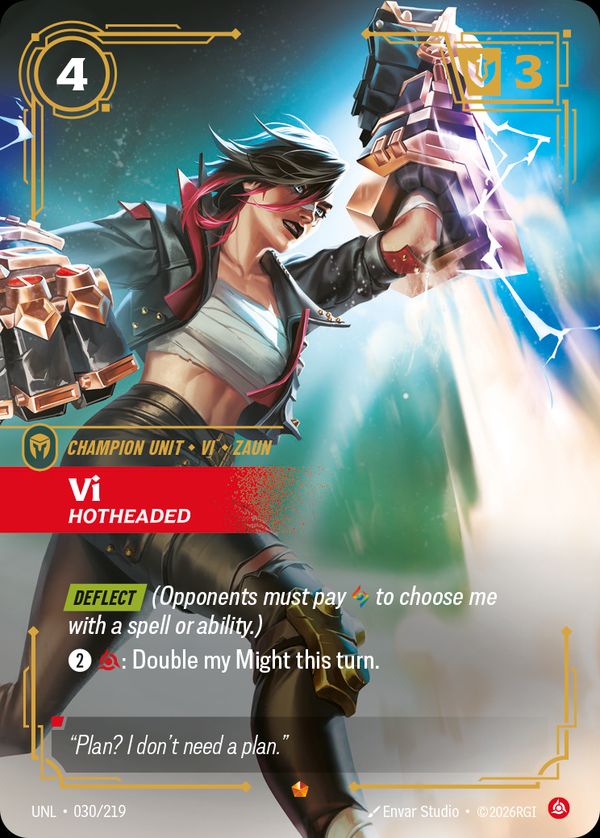 Vi, Hotheaded — Riftbound card