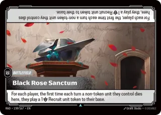 Black Rose Sanctum — Riftbound card RAD 159