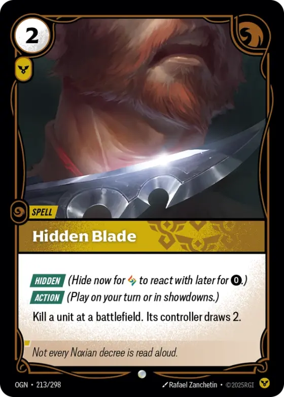 Hidden Blade OGN-213 Standard printing