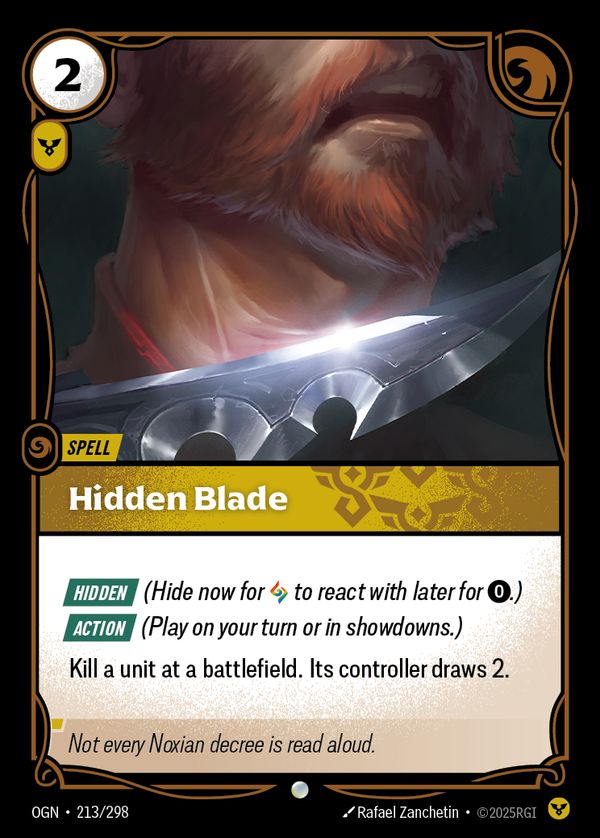 Hidden Blade — Riftbound card
