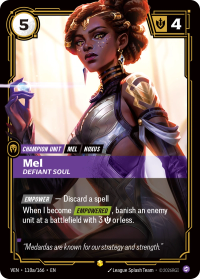 Mel, Defiant Soul