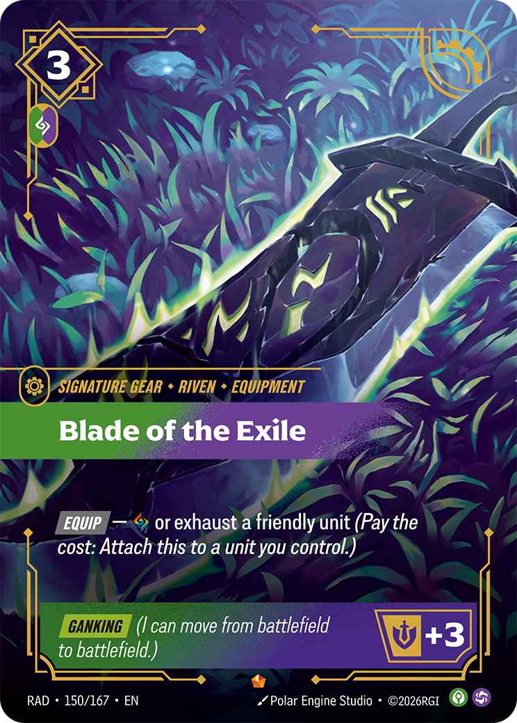 Blade of the Exile — Riftbound Epic card RAD 150