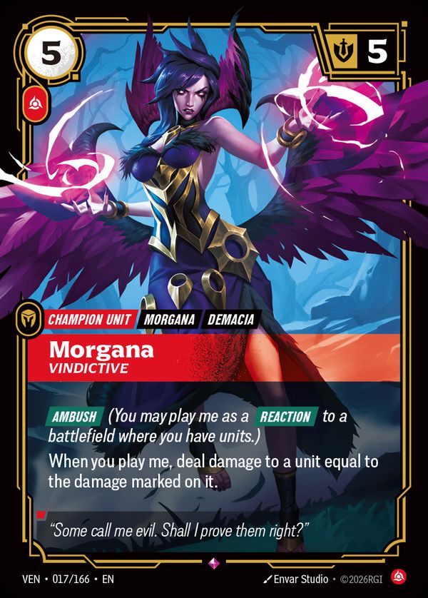 Morgana, Vindictive — Riftbound card
