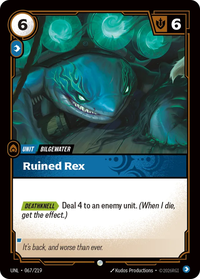 Ruined Rex Riftbound card (UNL-067/219)