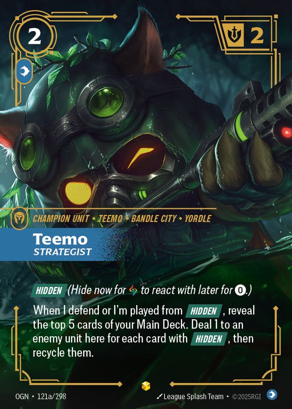 Teemo, Strategist (Alternate Art) — Riftbound card