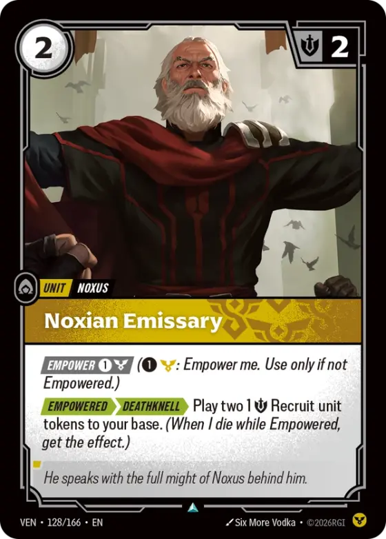 Noxian Emissary VEN-128 Standard printing