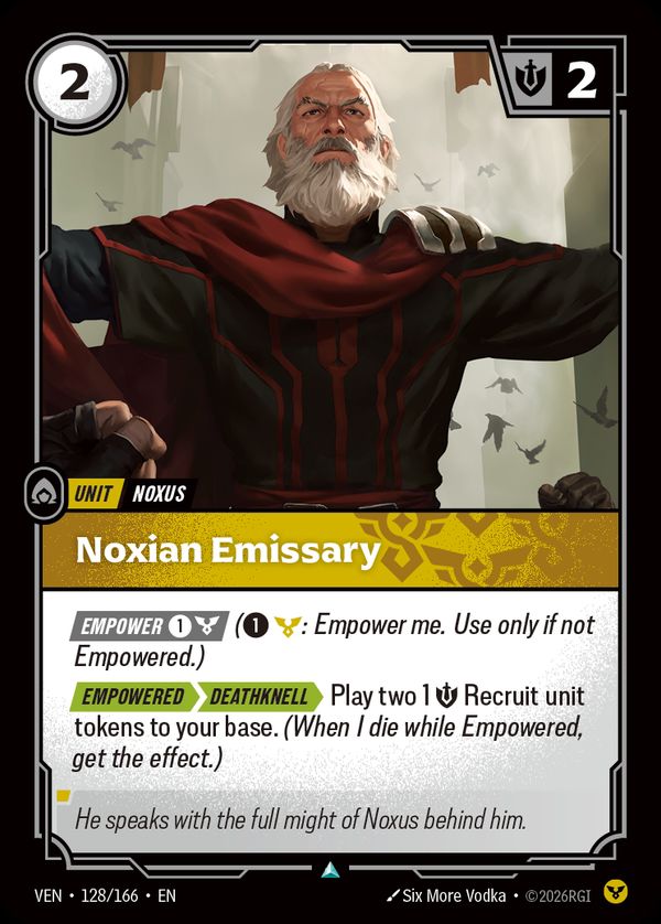 Noxian Emissary — Riftbound card