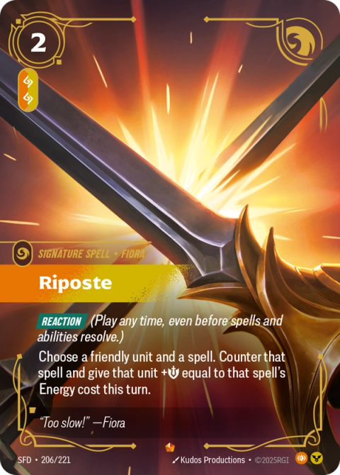 Riposte — Spiritforged #206, art by Kudos Productions