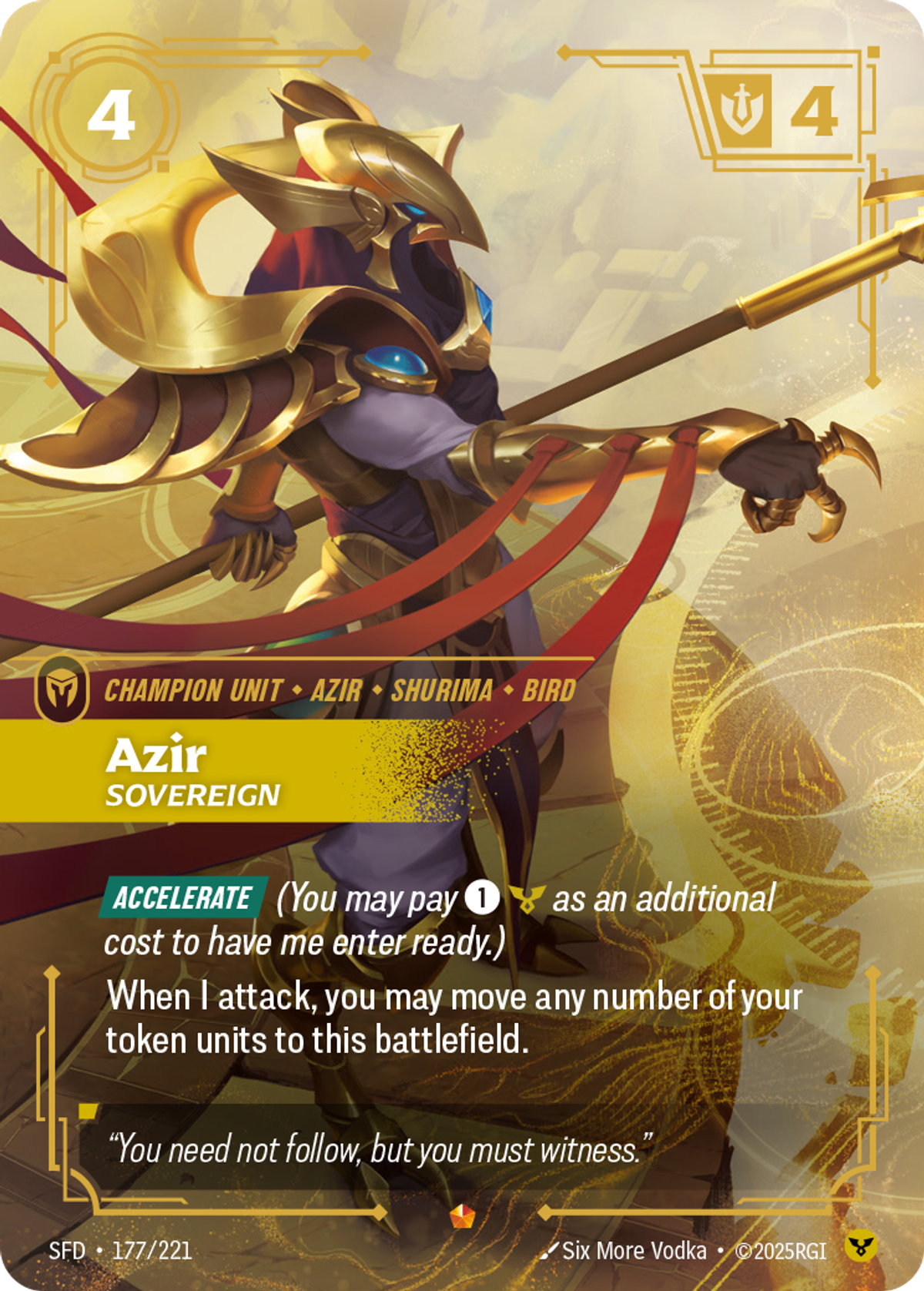 Azir, Sovereign