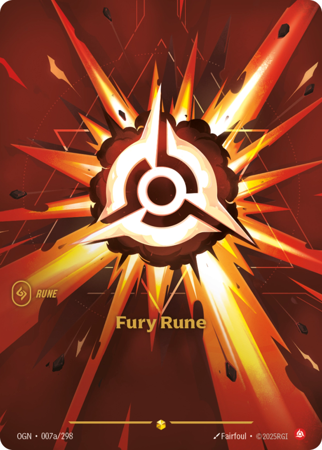 Riftbound Rune: Fury Rune.