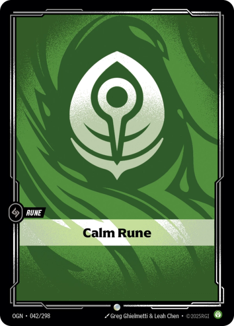 Calm Rune — Origins #042, art by Greg Ghielmetti & Leah Chen