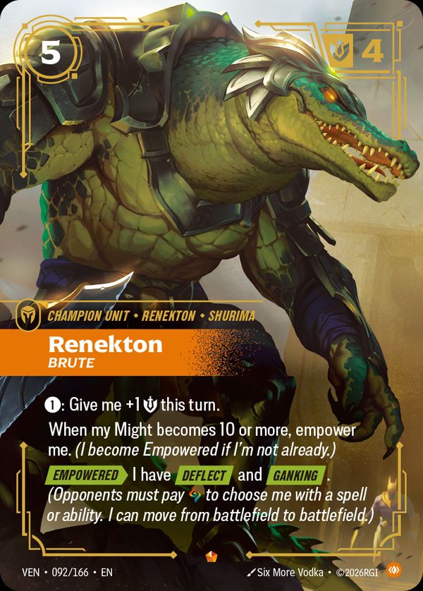 Renekton, Brute — Riftbound card