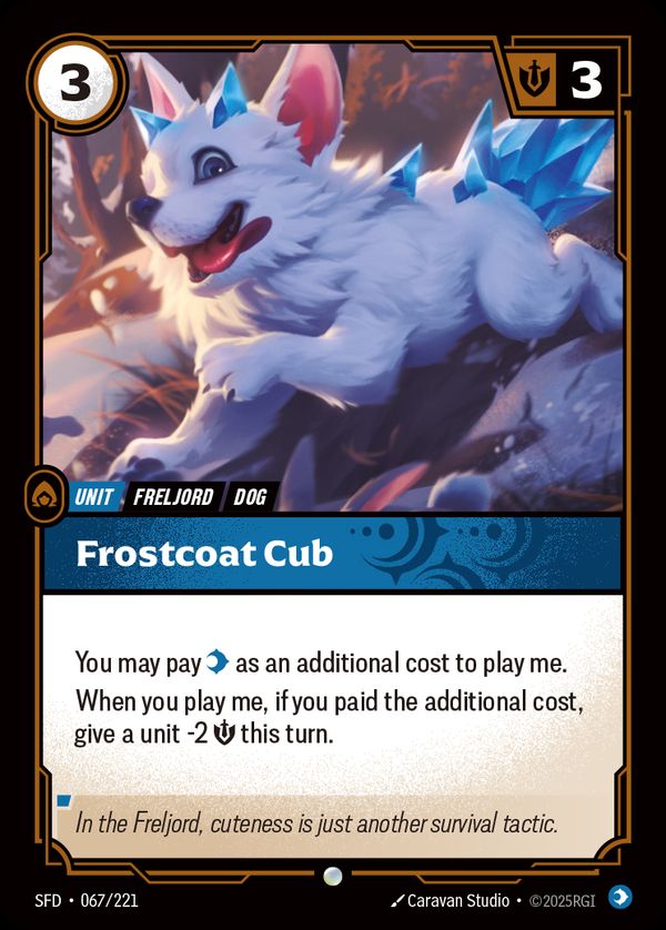 Frostcoat Cub — Riftbound card