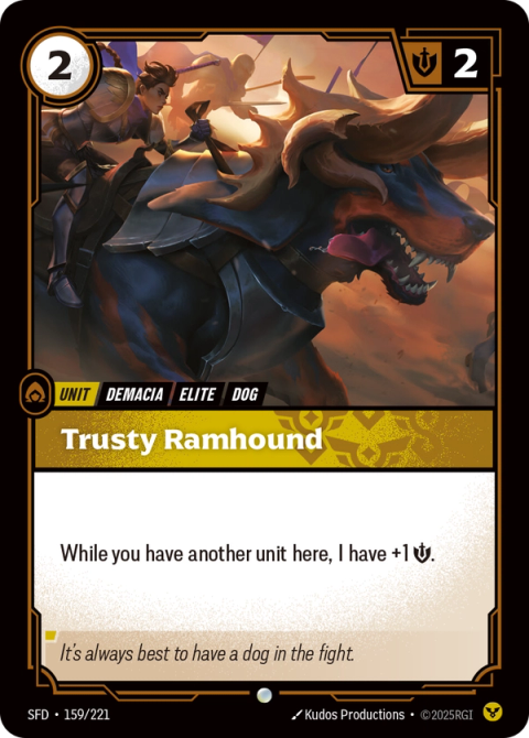 Trusty Ramhound — Spiritforged #159, art by Kudos Productions