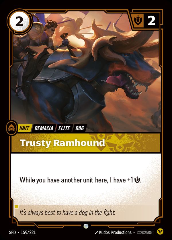 Trusty Ramhound — Riftbound card