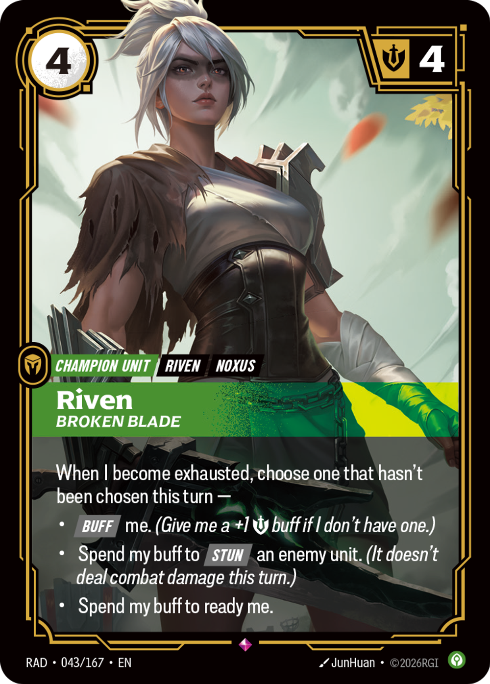Riven, Broken Blade