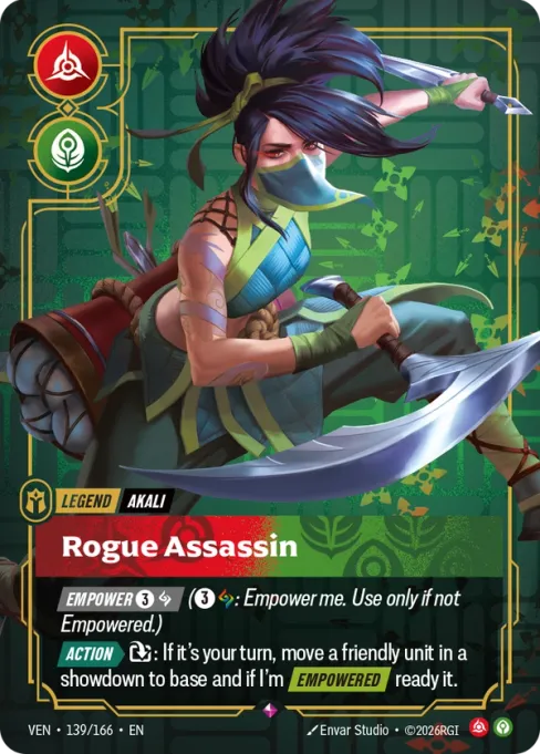 Akali, Rogue Assassin, VEN-139/166