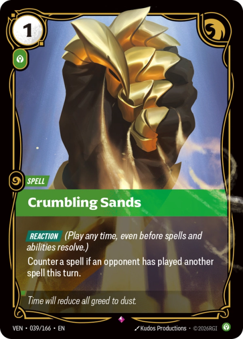 Crumbling Sands — Vendetta #039, art by Kudos Productions