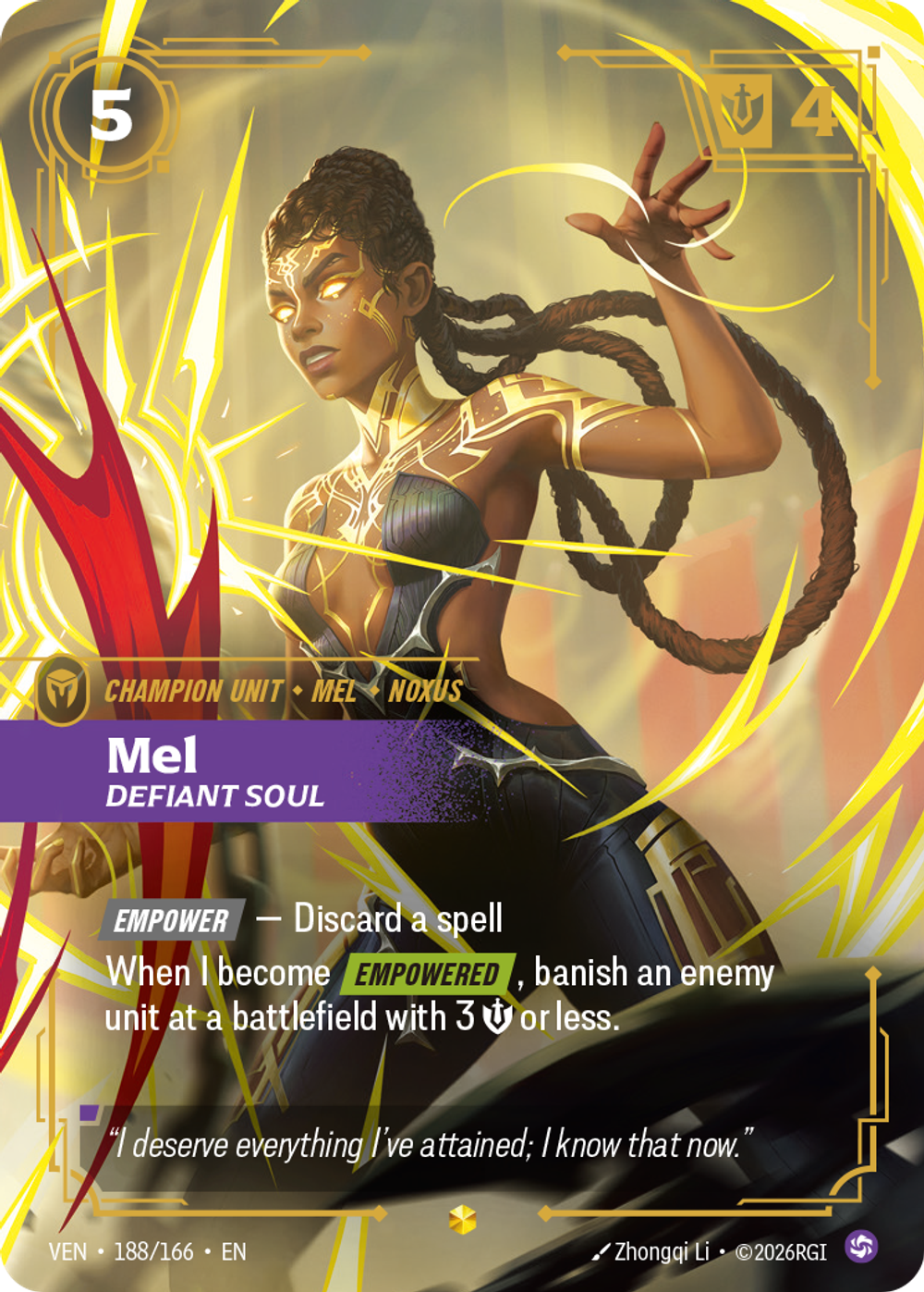 Mel, Defiant Soul