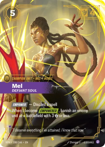 Mel, Defiant Soul · VEN-188/166