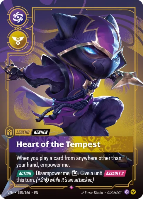 Heart of the Tempest, VEN-155/166