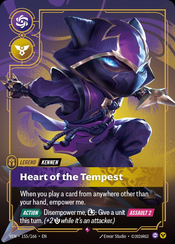 Kennen, Heart of the Tempest — Riftbound card