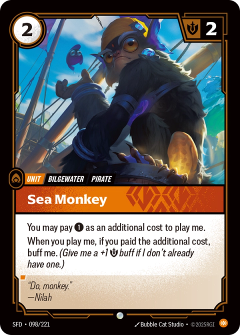Sea Monkey — Spiritforged #098, art by Bubble Cat Studio
