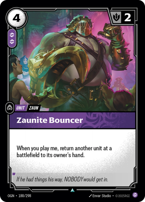 Zaunite Bouncer — Origins #188, art by Envar Studio