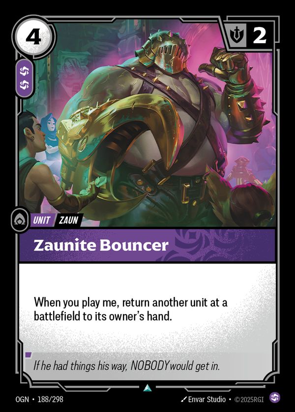 Zaunite Bouncer — Riftbound card