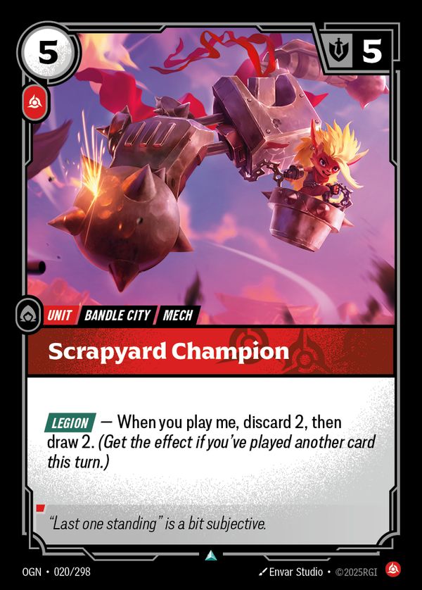 Scrapyard Champion — Riftbound card