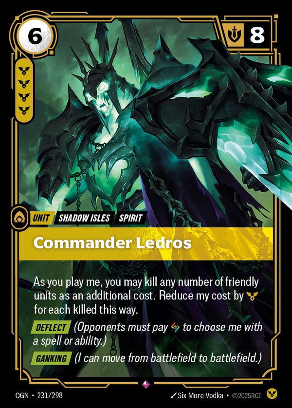 Commander Ledros — Riftbound card