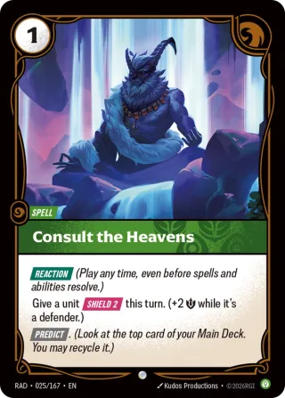 Consult the Heavens — Riftbound card RAD 025