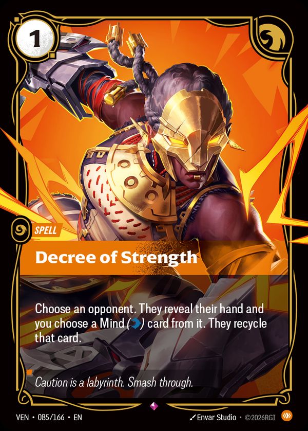 Decree of Strength — Riftbound card