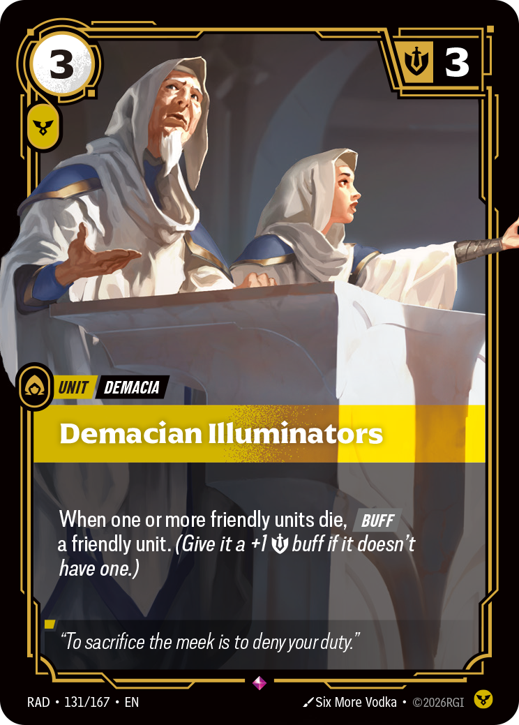 Demacian Illuminators — Riftbound card RAD 131